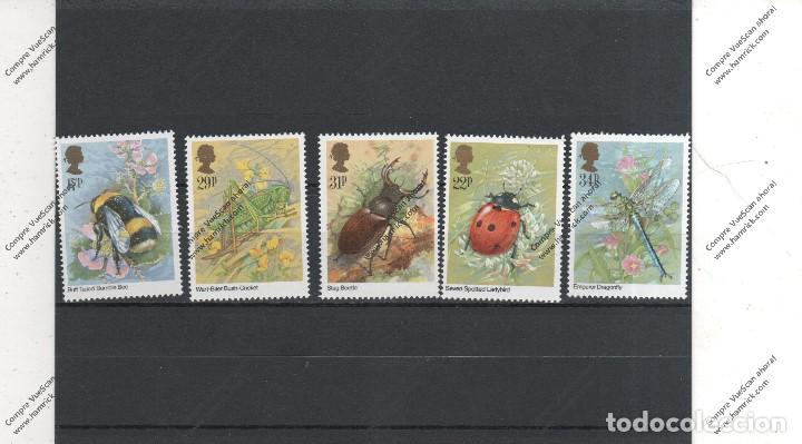 Sellos: Grande  Bretagne n&ordm; 1173 al 1177(**)