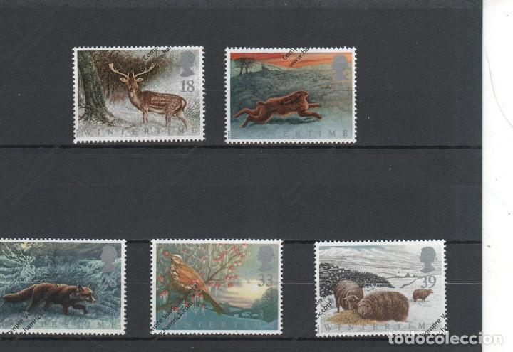 Sellos: Grande  Bretagne n&ordm; 1591 al 1595(**)