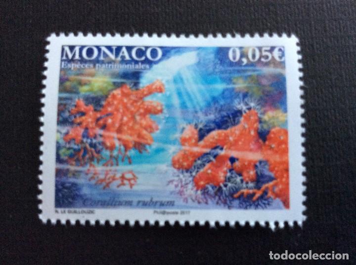 Sellos: MONACO A&Ntilde;O 2017. CORAL ROJO - Foto 1