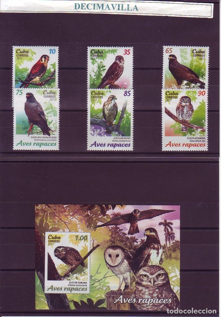 Sellos: CUBA, AVES RAPACES, 2017, FAAV285 - Foto 1