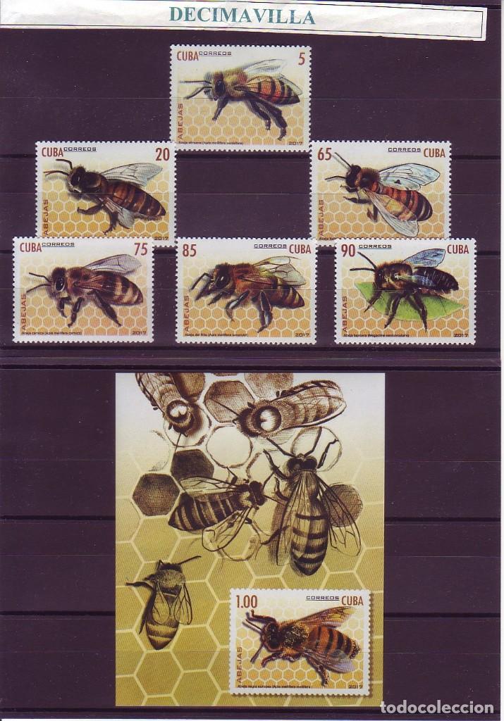 Sellos: CUBA, INSECTOS, ABEJAS, 2017, FAAV390 - Foto 1