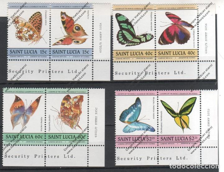 Sellos: SANTA LUCIAN&ordm; 720 AL 727 (**)