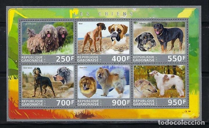 Sellos: Gabon 2017 *** Fauna - Perros de Raza - Foto 1