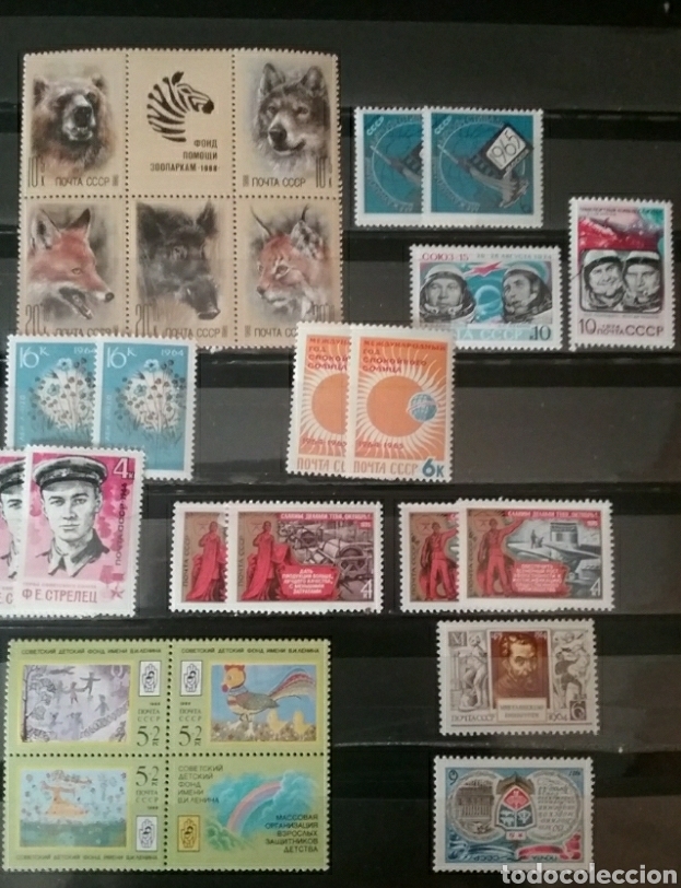 Sellos: Lote 4/Sellos Rusia (URSS.CCCP) nuevos/1964-1988/animales/fauna/naturaleza/flora/espacio/sol/infanci