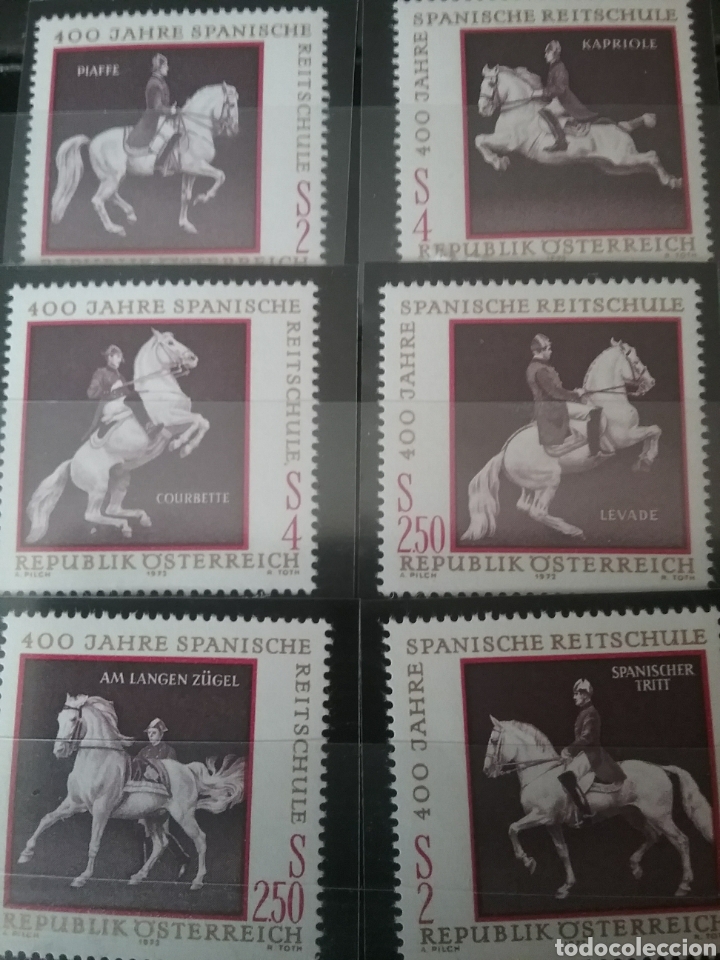 Timbres: Sellos Austria (Osterreich) nuevos/1972/Caballos/400 Aniv. escuela espa&ntilde;ola/doma/mamifero/fauna/equi