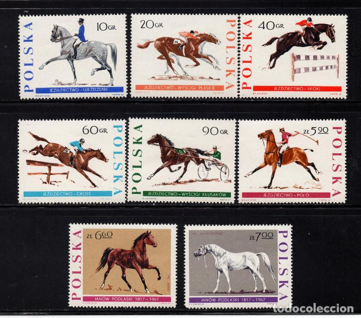 Timbres: POLONIA 1590/97** - AÑO 1967 - FAUNA - CABALLOS