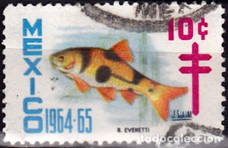 Timbres: 1964-65 - MEXICO - VI&Ntilde;ETA LUCHA CONTRA LA TUBERCULOSIS - PEZ EVERETTI