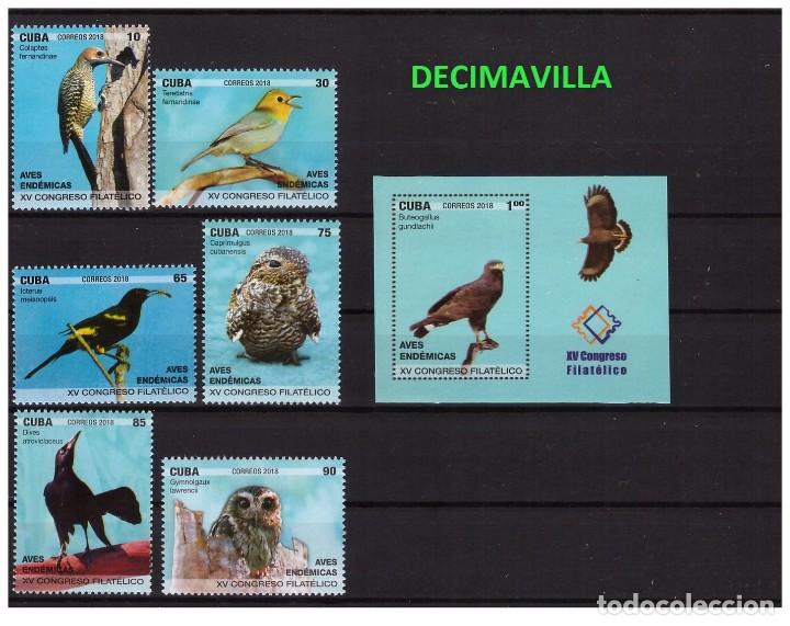 Sellos: CUBA, AVES ENDEMICAS, 2018, FAAV299 - Foto 1