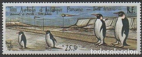 Sellos: TAAF TERRITORIO ANTARTICO FRANCES 1992 Y&T 124 AEREO** PINGUINOS - Foto 1 - 176408508
