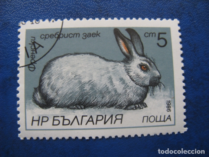 Sellos: -bulgaria 1986,conejo - Foto 1