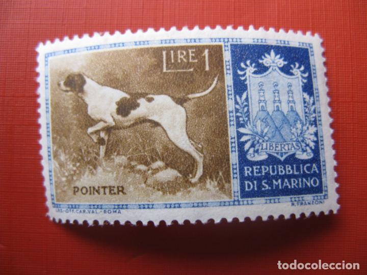Sellos: san marino 1956, pointer, Yvert 413 - Foto 1