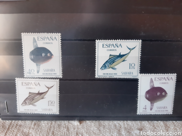 Sellos: PECES SAHARA ESPAÑA SERIE COMPLETA NUEVA 252/55 FAUNA