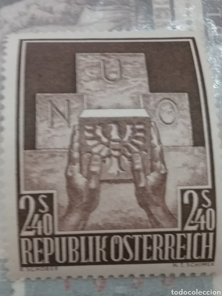 Selos: Sellos Austria (Osterreich) nuevos/1956/Adesion/Austria/Naciones/Unidas/aquila/aves/pajaro/animal/he