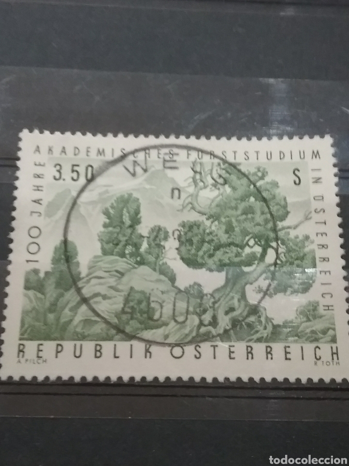 Selos: Sellos Austria (Osterreich) mtdos/1967/100Aniv/academia/forestal/monta&ntilde;as/naturaleza/arboles/fauna/p