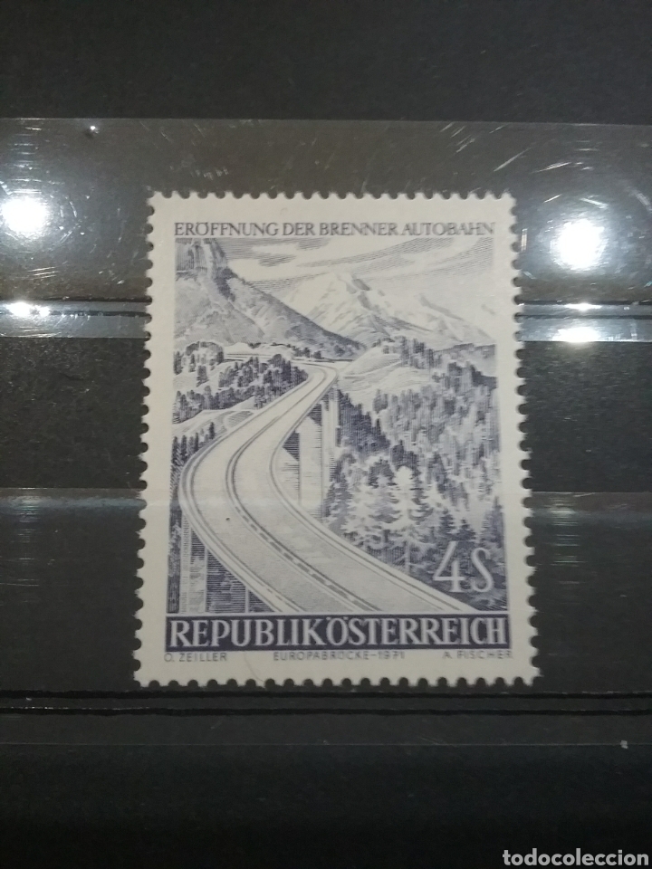 Selos: Sellos Austria (Osterreich) nuevos/1971/monta&ntilde;a/autopista/Brenner/paisaje/cisculacion/arboles/pinos/