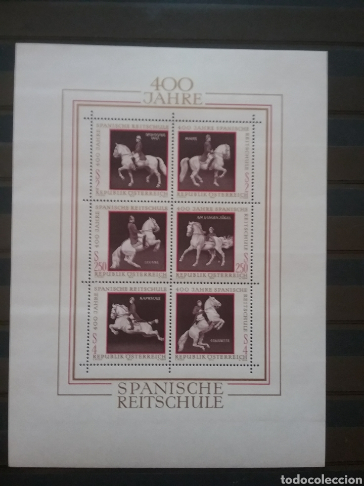 Selos: HB Austria (Osterreich) nuevo/1972/400Aniv/escuela/doma/caballos/mamiferos/fauna/animales/deporte/ji