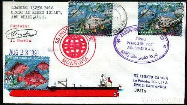 Timbres: EMIRATOS ARABES UNIDOS 1991 PECES