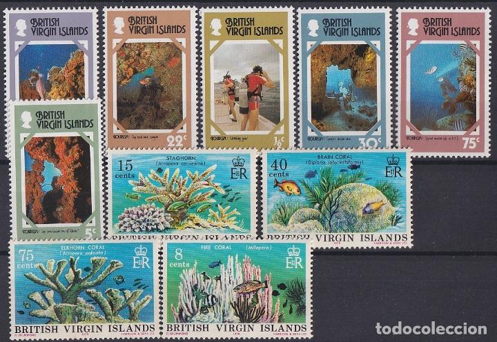 Briefmarken: &rdquo;F-EX18173 BRITISH VIRGIN IS MNH 1977 MARINE LIFE FISH SHELL CORAL&rdquo;