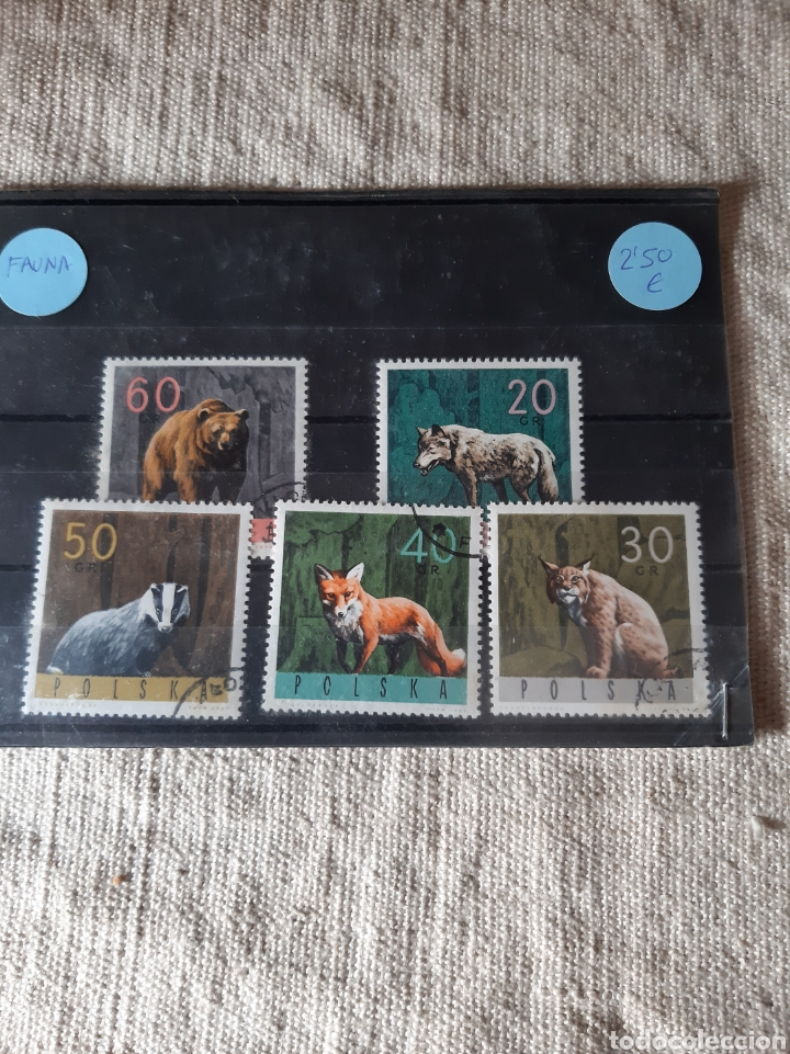 Sellos: FAUNA POLONIA SERIE COMPLETA USADA - Foto 1