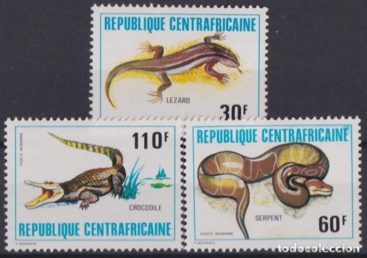 Briefmarken: F-EX18539 CENTROAFRICAN REPUBLIC MNH LIZARD SNAKE ALLIGATOR.