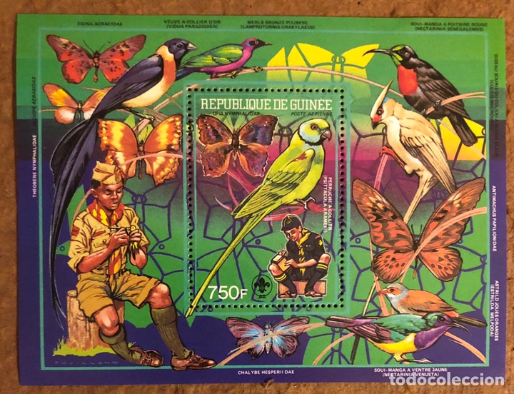 Sellos: SELLOS CONGO MARIPOSAS. P&Aacute;JAROS. SCOUTS. - Foto 1