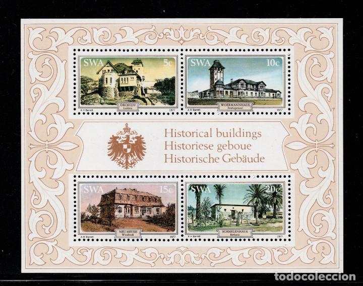 Sellos: SUDOESTE AFRICANO HB 4** - A&Ntilde;O 1977 - EDIFICIOS HISTORICOS - Foto 1