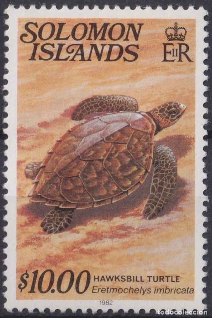 Timbres: F-EX19377 SOLOMON MNH 1979 SEA MARINE WILDLIFE TURTLE 10$.