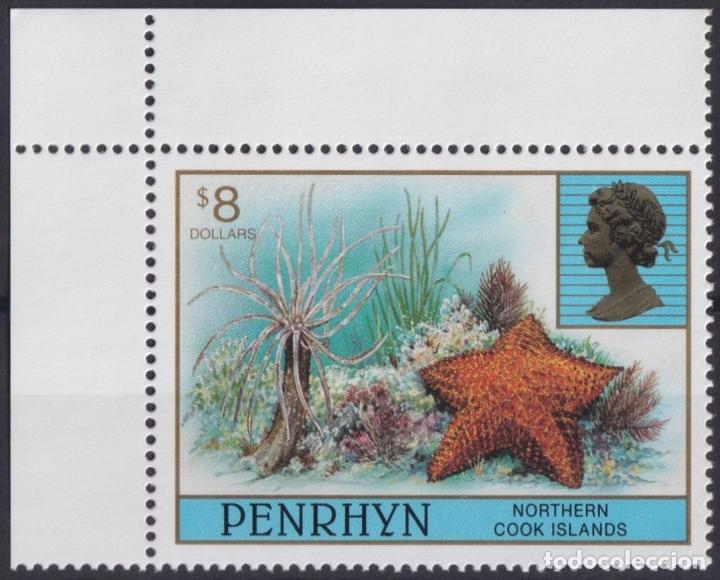 Timbres: F-EX19811 PENRHYN COOK IS MNH 1983 8$ SEA MARINE WILDLIFE STARFISH PECES