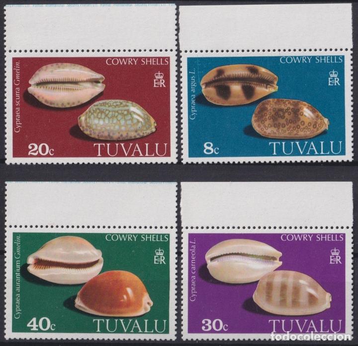 Sellos: F-EX20608 TUVALU IS MNH 1980 SEA MARINE WILDLIFE FISH PECES SHELL SNAIL