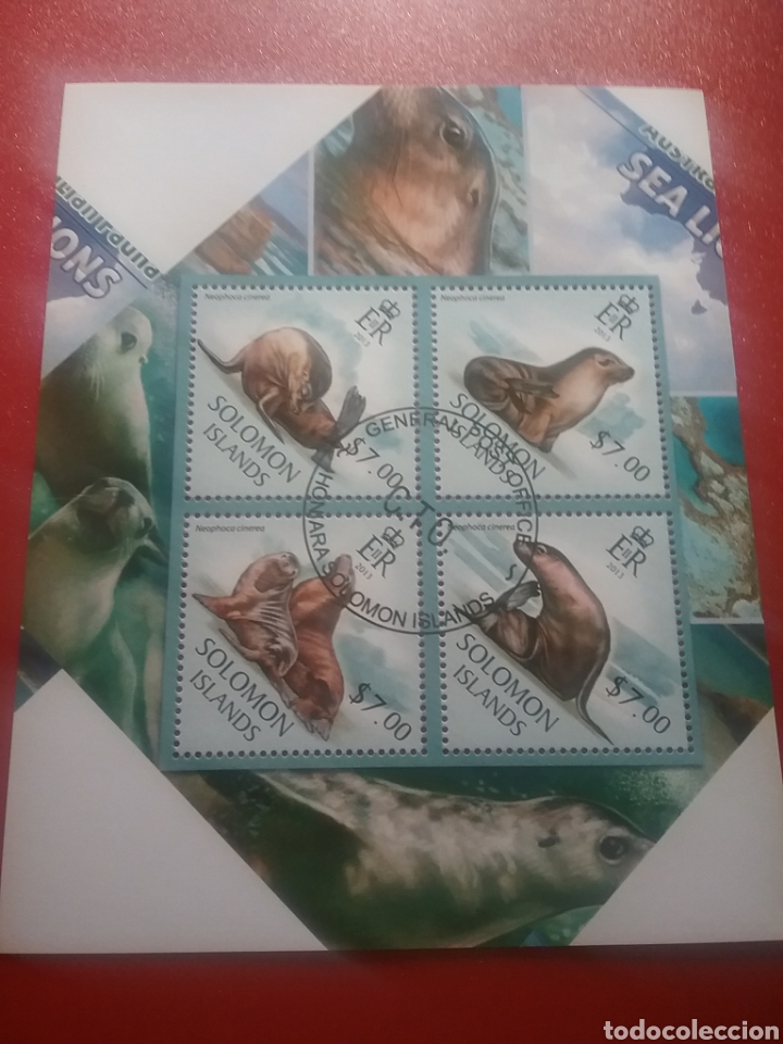 Briefmarken: HB I. Salomon mtdos/2013/SINGULARIDAD/ERROR/GUILLOTINA/leones/marinos/vida/fauna/mamiferos/foca/anim