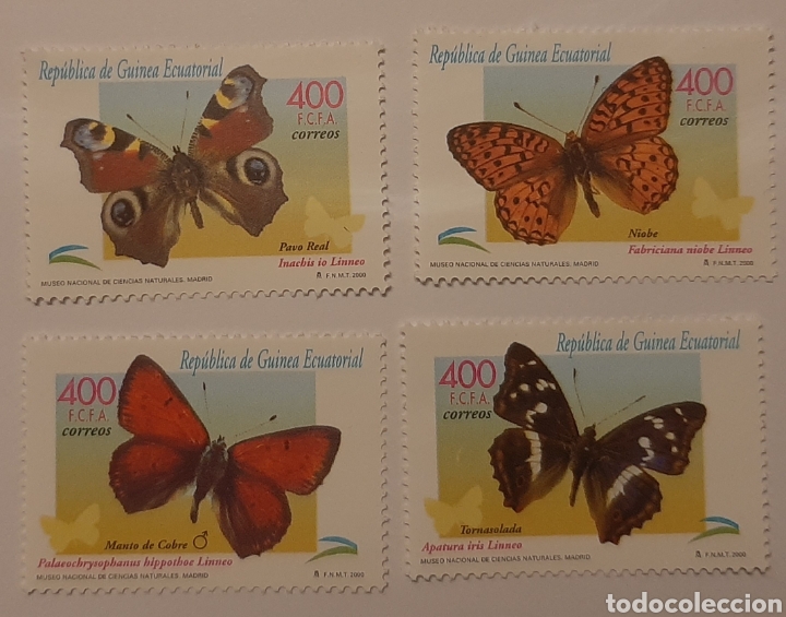 Sellos: Mariposas. Guinea Ecuatorial 2000. MNH ** - Foto 1