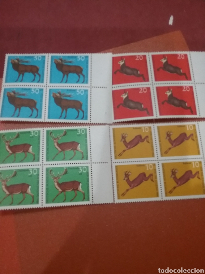 Briefmarken: Sello Alemania R. Federal nuevos/1966/Projuventud/fauna/animales/ciervo/corzo/gamo/rebeco/mamifero