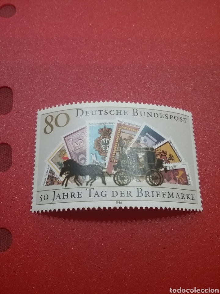 Sellos: Sello Alemania R. Federal nuevos/1986/dia/sello/caballo/mamifero/carruaje/carreta/deligencia/sellos