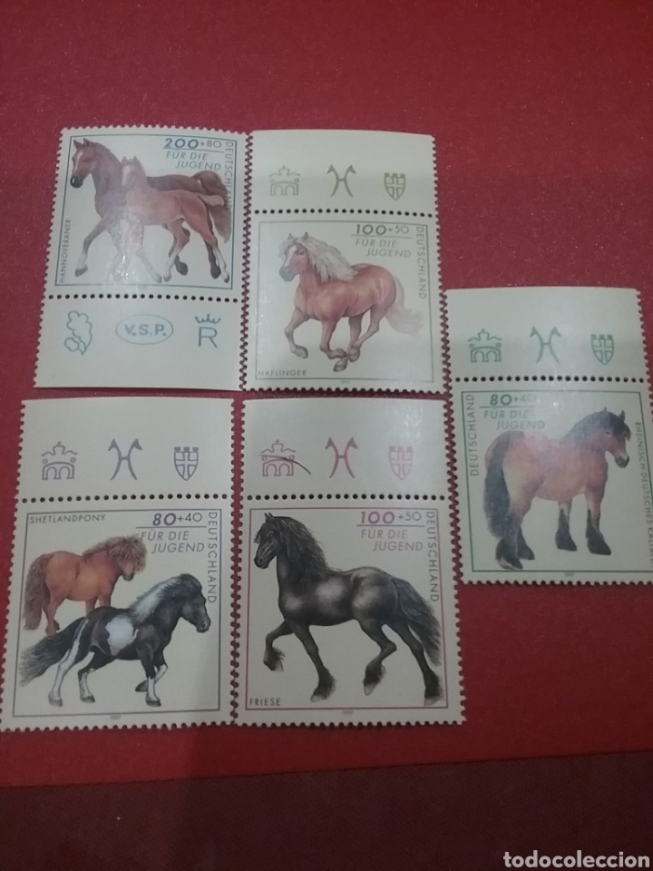 Briefmarken: Sello Alemania R Federal nuevo/1997/pro/juventud/caballos/mamiferos/animales/domesticos/equinos/faun