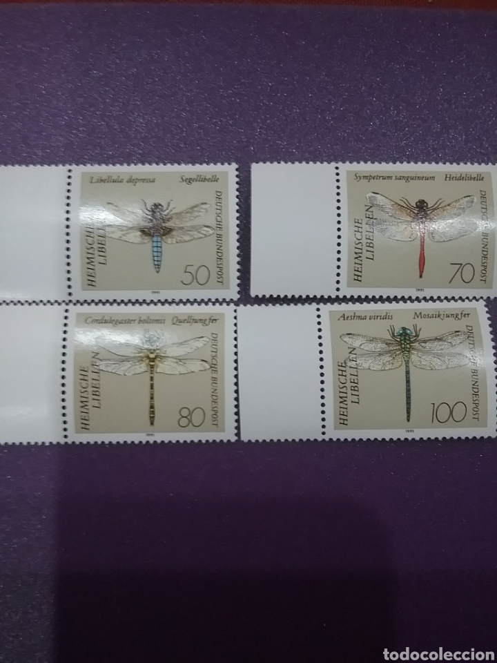 Sellos: Sello Alemania R Federal nuevo/1991/libelulas/insectos/animales/polillas/mariposa/fauna/depresa/nati