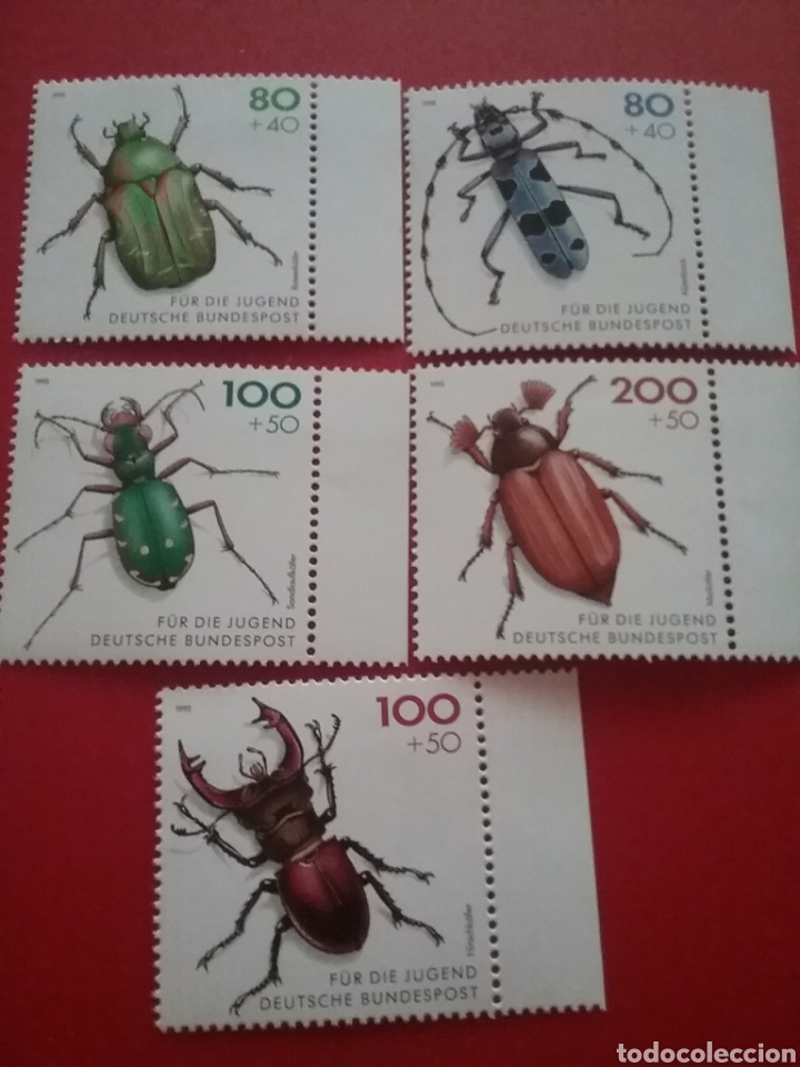 Sellos: Sello Alemania R. Federal nuevo/1993/pro/juventud/ciervo/volador/escarabajo/insectos/animales/natura