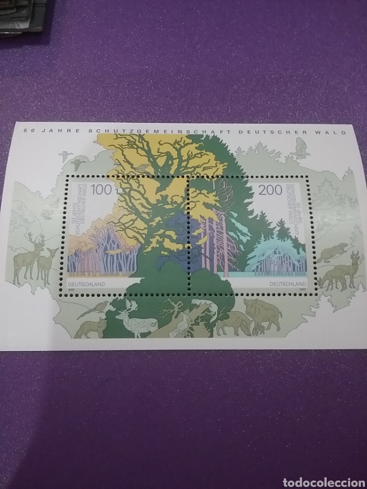 Briefmarken: HB Alemania R. Federal nueva/1997/Laniv/asociacion/priteccion/bosques/plantas/fauna/aniales/aves/cie