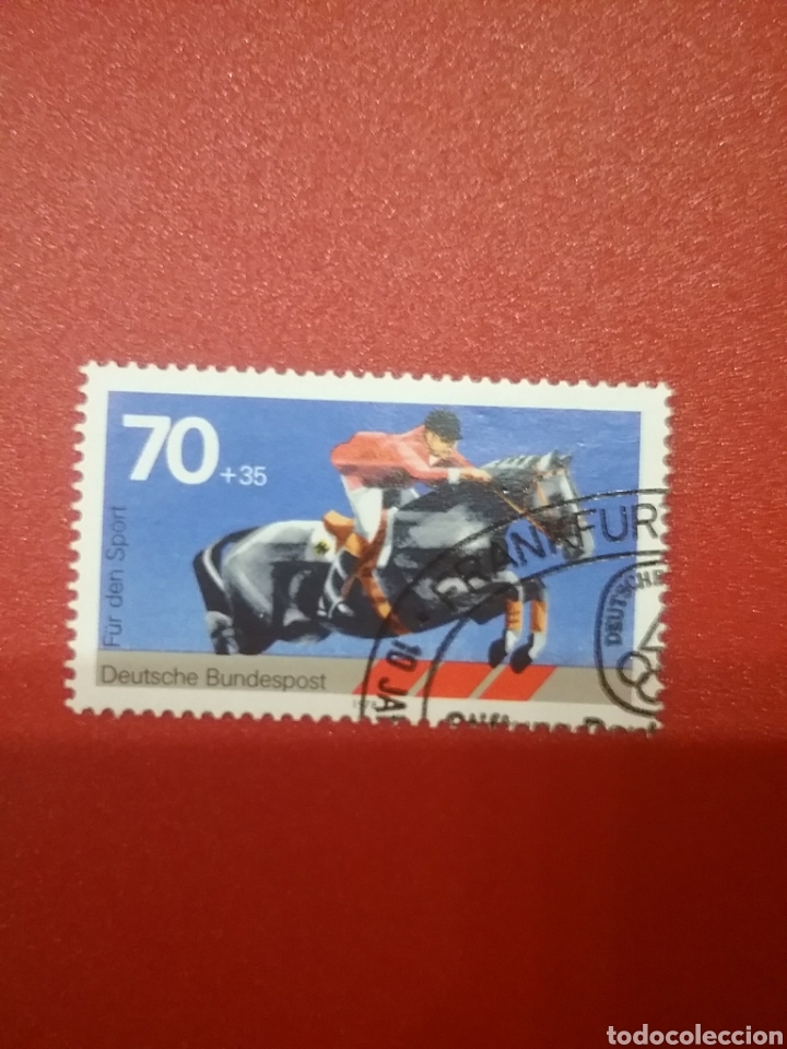 Briefmarken: Sello Alemania R. Federal mtdos/1978/pro/deporte/hipica/doma/salto/deporte/juegos/caballo/mamifero/e