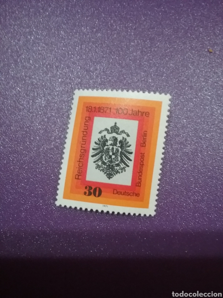 Briefmarken: Sello Alemania, Berlin nueva/1971/centenario/fundacion/imperio/aguila/animales/heraldicos/escudo/arm