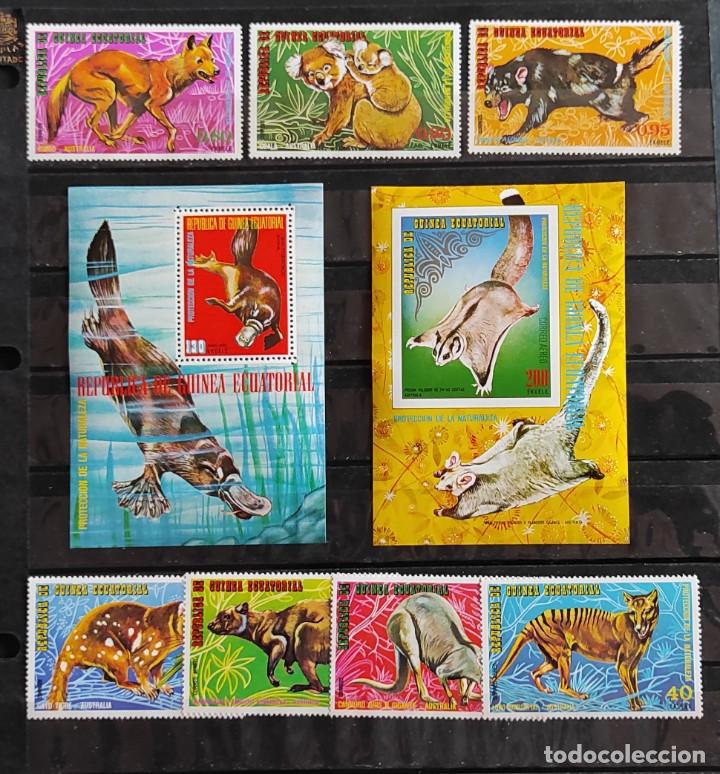Timbres: PROTECCION DE LA NATURALEZA-ANIMALES DE AUSTRALIA- MICHEL467/73 B 143 Y B 144
