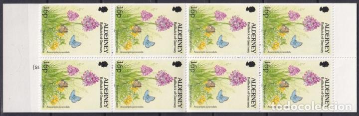 Briefmarken: F-EX22871 ALDERNEY ENGLAND MNH 1994 BOOKLED BUTTERFLIES INSECTS PAPILLON MARIPOSAS ENTOMOLOGY.