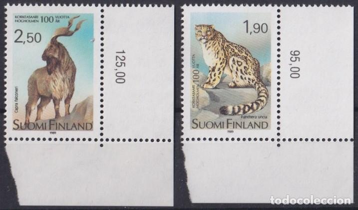 Briefmarken: F-EX25122 FINLAD SOUMI MNH 1989 WILDLIFE FELINE TIGER GOAT CABRA.