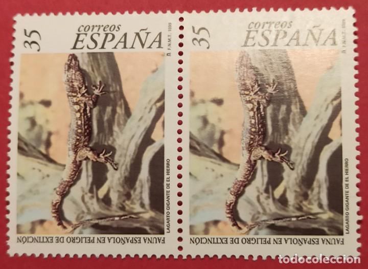 Selos: 2 sellos Lagarto Gigante de El Hierro Fauna