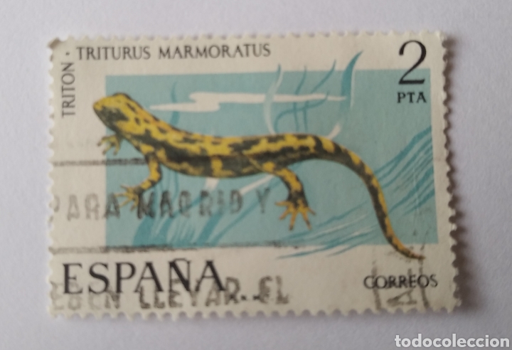 Sellos: Sello Espa&ntilde;a triton usado - Foto 1
