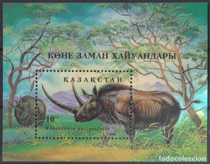Sellos: F-EX26863 KAZAKSTAN MNH 1994 PREHISTOTIC FAUNA RINOCEROS.