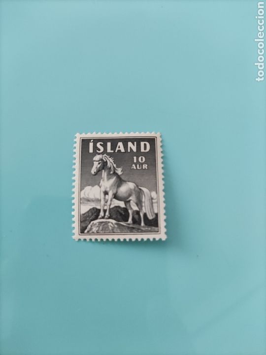 Briefmarken: Sello vi&ntilde;eta ANIMALES- Islandia- caballo- nuevo