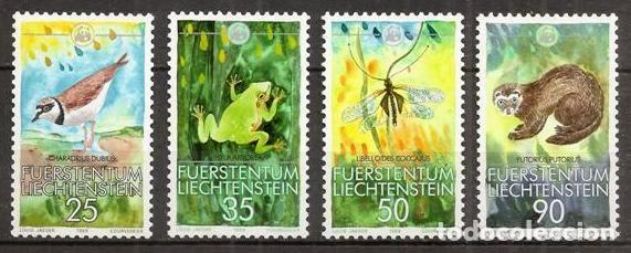 Sellos: LIECHTENSTEIN. Yvert 908/911 ***. WWF - Foto 1