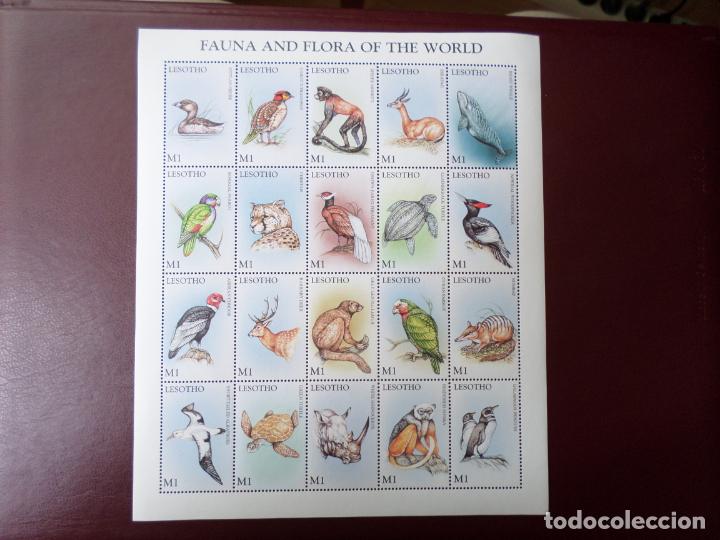 Selos: .lesotho, 1998, fauna del mundo, Yvert 1271/90