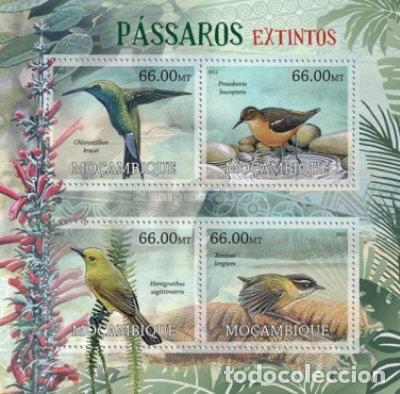 Sellos: MOZAMBIQUE 2012 - HB AVES EXTINTAS - Foto 1