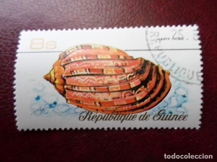 Sellos: +republica de guinea, caracola, harpa doris